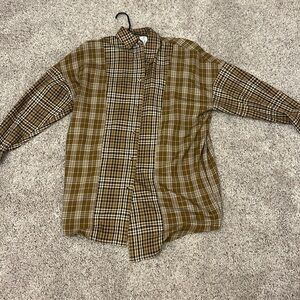 asos long plaid flannel